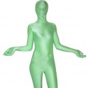 Suitable Unicolor Fullbody Full Body Green Lycra Spandex Morph Zentai Suit