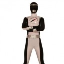 Supply Black And White Lycra Spandex Super Hero Costume
