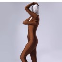 Coffee Lycra Spandex Female Morph Zentai Suit Coffee Lycra Spandex Female Morph Zentai Suit
