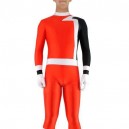 Supply Red with Black Lycra Spandex Unisex Morph Zentai Suit
