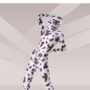 Brown And White Cow Lycra Spandex Unisex Morph Zentai Suit
