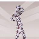 Brown And White Cow Lycra Spandex Unisex Morph Zentai Suit