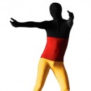 Pattern of German Flag Lycra Spandex Unisex Morph Zentai Suit