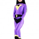Purple With Black Lycra Spandex Morph Zentai Catsuit Purple With Black Lycra Spandex Morph Zentai Catsuit