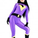 Purple With Black Lycra Spandex Morph Zentai Catsuit Purple With Black Lycra Spandex Morph Zentai Catsuit