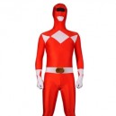 Supply Red with White Lycra Spandex Super Hero Morph Zentai Suit
