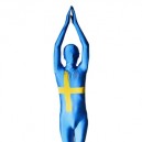 Sweden Flag Pattern Unisex Lycra Morph Zentai Suit