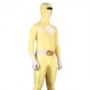 Yellow And White Lycra Spandex Super Hero Morph Zentai Suit Yellow And White Lycra Spandex Super Hero Morph Zentai Suit