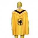 Yellow with Black Lycra Spandex Super Hero Morph Zentai Suit