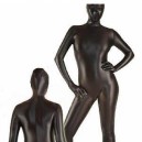 Black Shiny Metallic Morph Zentai Suit