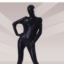 Black Shiny Metallic Unisex Morph Zentai Suits