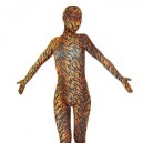 Cheap Tiger Pattern Lycra Spandex Unisex Morph Zentai Suit