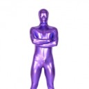 Perfect Purple Shiny Metallic Unisex Morph Zentai Suit