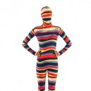 Quality Colorful Stripe Lycra Unisex Breathable Morph Zentai Quality Colorful Stripe Lycra Unisex Breathable Morph Zentai