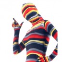 Quality Colorful Stripe Lycra Unisex Breathable Morph Zentai Quality Colorful Stripe Lycra Unisex Breathable Morph Zentai