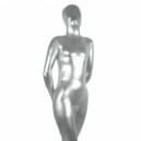 Silvery Shiny Metallic Unisex Morph Zentai Suit