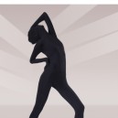 Cool Black Silk Unisex Morph Zentai Suit Cool Black Silk Unisex Morph Zentai Suit