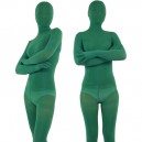 Dark Green Velvet Unisex Morph Zentai Suit