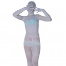 Silver Gray Velvet Unisex Morph Zentai Suit Silver Gray Velvet Unisex Morph Zentai Suit