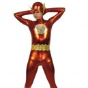 Supply Flash Shiny Metallic Super Hero Costume
