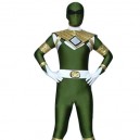 Green GouGou Senta Lycra Shiny Metallic Super Hero