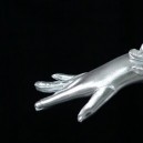 ZENTAI Silver Shiny Metallic Gloves
