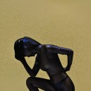 Fullbody Full Body Tights Purple Sexy Translucent Silk Painted Gold Morph Zentai Suit Costume