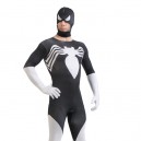 Supply Black and White Spiderman Super Hero Halloween Full Body Spandex Holiday Unisex Lycra Morph Zentai Suit