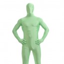 Light Green Color Full Body Spandex Holiday Unisex Lycra Morph Zentai Suit