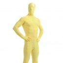 Supply Light Yellow Full Body Spandex Holiday Unisex Lycra Morph Zentai Suit