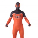 Supply Orange and Black Spiderman Super Hero Halloween Full Body Spandex Holiday Unisex Lycra Morph Zentai Suit