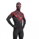 Red and Black Spiderman Super Hero Full Body Spandex Holiday Unisex Lycra Morph Zentai Suit