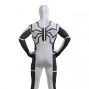 White and Black Spiderman Super Hero Halloween Full Body Spandex Holiday Unisex Lycra Morph Zentai Suit White and Black Spiderman Super Hero Halloween Full Body Spandex Holiday Unisex Lycra Morph Zentai Suit