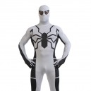 White and Black Spiderman Super Hero Halloween Full Body Spandex Holiday Unisex Lycra Morph Zentai Suit White and Black Spiderman Super Hero Halloween Full Body Spandex Holiday Unisex Lycra Morph Zentai Suit