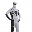 White and Black Spiderman Super Hero Halloween Full Body Spandex Holiday Unisex Lycra Morph Zentai Suit White and Black Spiderman Super Hero Halloween Full Body Spandex Holiday Unisex Lycra Morph Zentai Suit