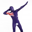 Australia National Flag Full Body Halloween Spandex Holiday Unisex Cosplay Zentai Suit