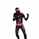 Black and Pink Ninjia Full Body Halloween Spandex Holiday Unisex Cosplay Zentai Suit Black and Pink Ninjia Full Body Halloween Spandex Holiday Unisex Cosplay Zentai Suit