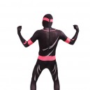 Black and Pink Ninjia Full Body Halloween Spandex Holiday Unisex Cosplay Zentai Suit Black and Pink Ninjia Full Body Halloween Spandex Holiday Unisex Cosplay Zentai Suit