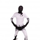 Black and White Ink Full Body Halloween Spandex Holiday Unisex Cosplay Zentai Suit