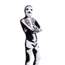 Black and White Skull Full Body Halloween Spandex Holiday Unisex Cosplay Zentai Suit