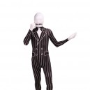 Black and White Stripe Full Body Halloween Spandex Holiday Unisex Cosplay Zentai Suit Black and White Stripe Full Body Halloween Spandex Holiday Unisex Cosplay Zentai Suit