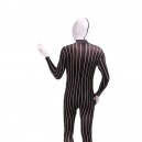 Black and White Stripe Full Body Halloween Spandex Holiday Unisex Cosplay Zentai Suit Black and White Stripe Full Body Halloween Spandex Holiday Unisex Cosplay Zentai Suit