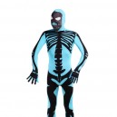 Blue Skull Flag Full Body Halloween Spandex Holiday Unisex Cosplay Zentai Suit
