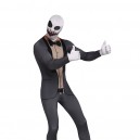 Gray Suit Skeleton Skull Halloween Lycra Full Body Zentai Tights Suit