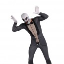 Gray Suit Skeleton Skull Halloween Lycra Full Body Zentai Tights Suit