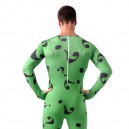 Green Question Mark Full Body Halloween Spandex Holiday Unisex Cosplay Zentai Suit Green Question Mark Full Body Halloween Spandex Holiday Unisex Cosplay Zentai Suit