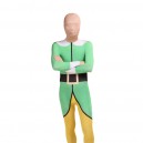 Green and Yellow Morph Suits Full Body Halloween Spandex Holiday Unisex Cosplay Zentai Suit