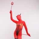 Halloween Red Elf Full Body Spandex Holiday Unisex Cosplay Zentai Suit