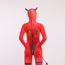 Halloween Red Elf Full Body Spandex Holiday Unisex Cosplay Zentai Suit
