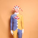 Mixed Color Clown Full Body Halloween Spandex Holiday Unisex Cosplay Zentai Suit